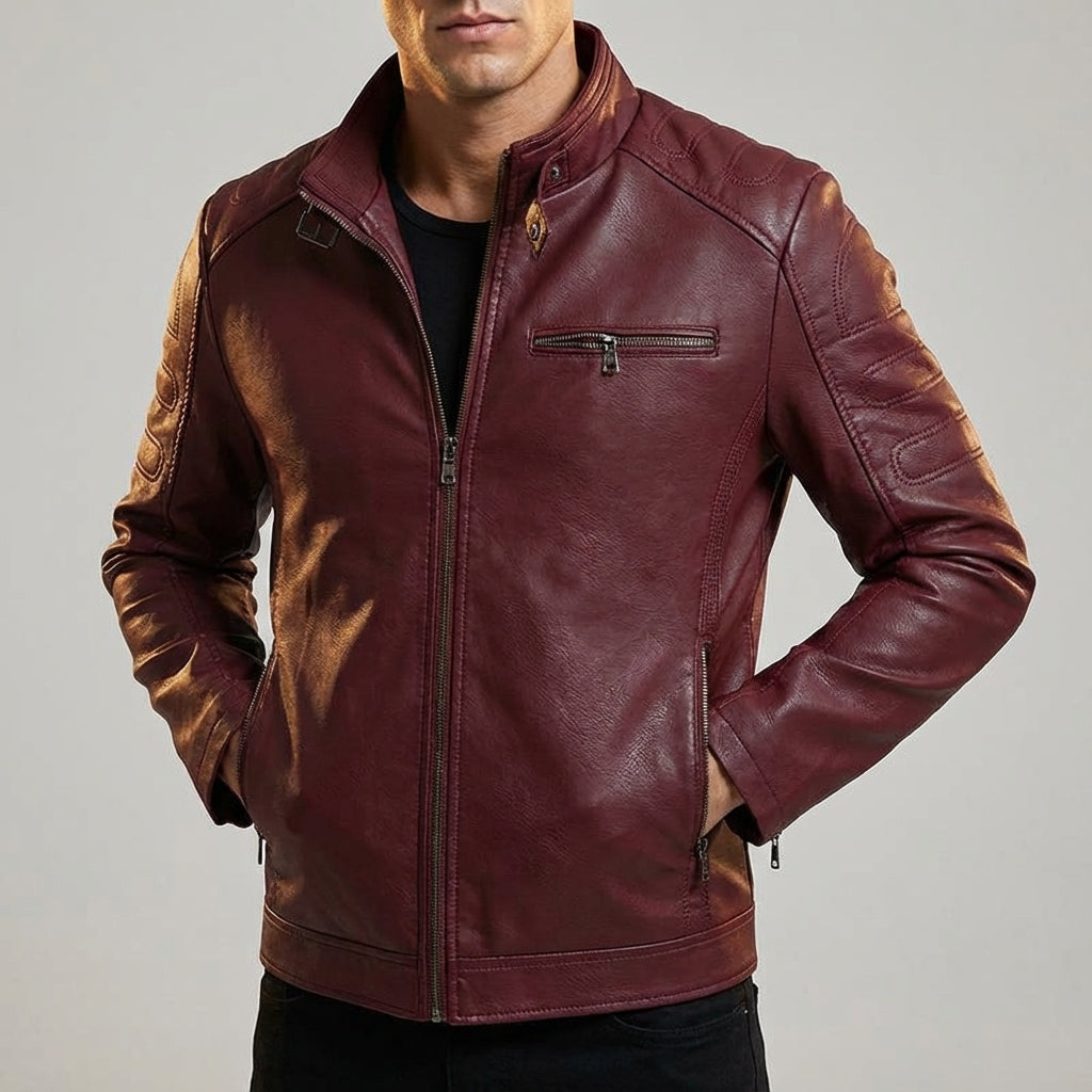 LIAM™ | Men's Moto-Style Zip Jacket