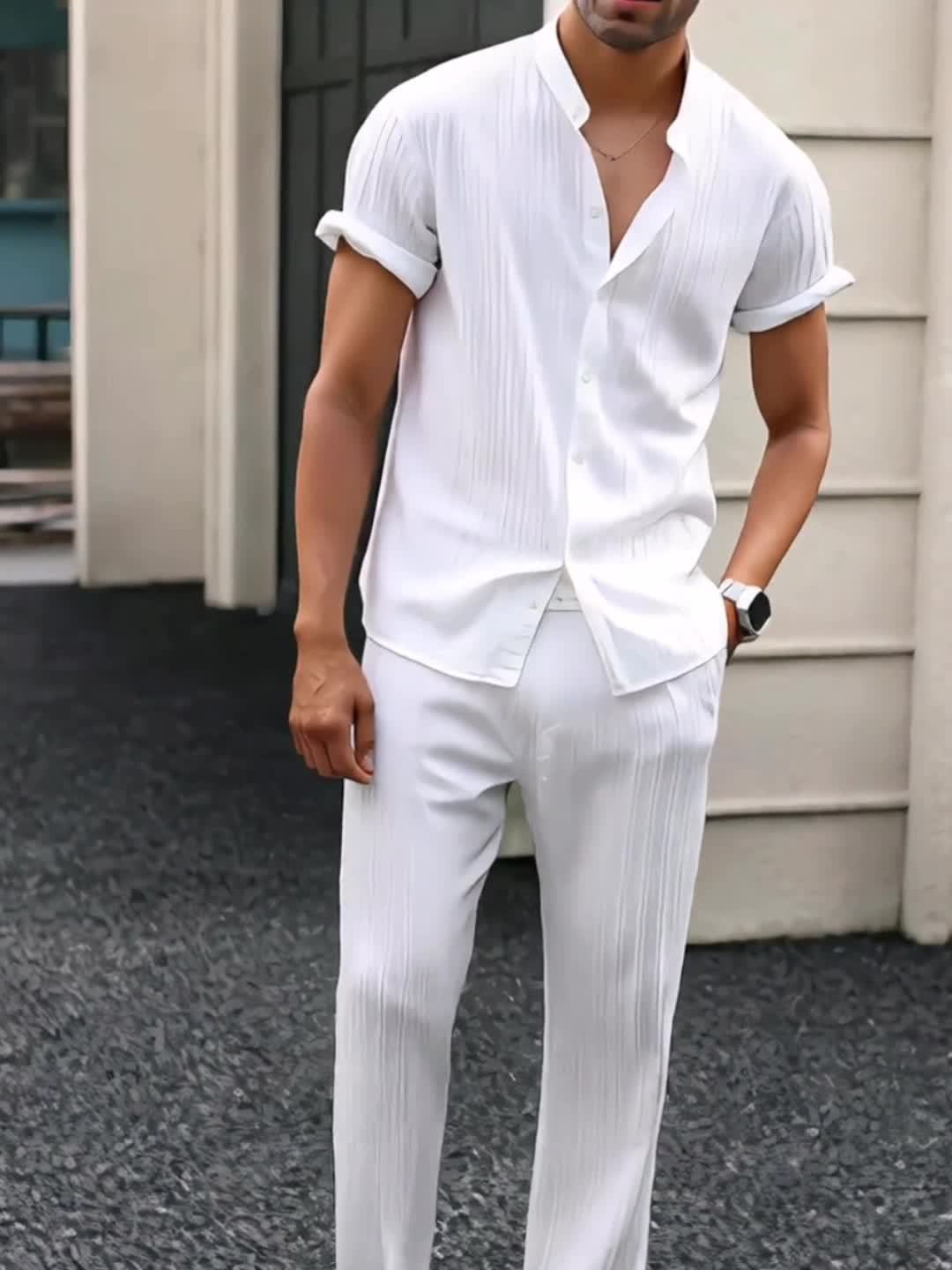 LIAM™ | Men's Ribbed Fabric Co-Ord Set