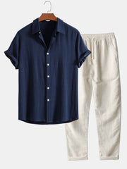 LIAM™ | Men's Relaxed Linen Co-Ord Set