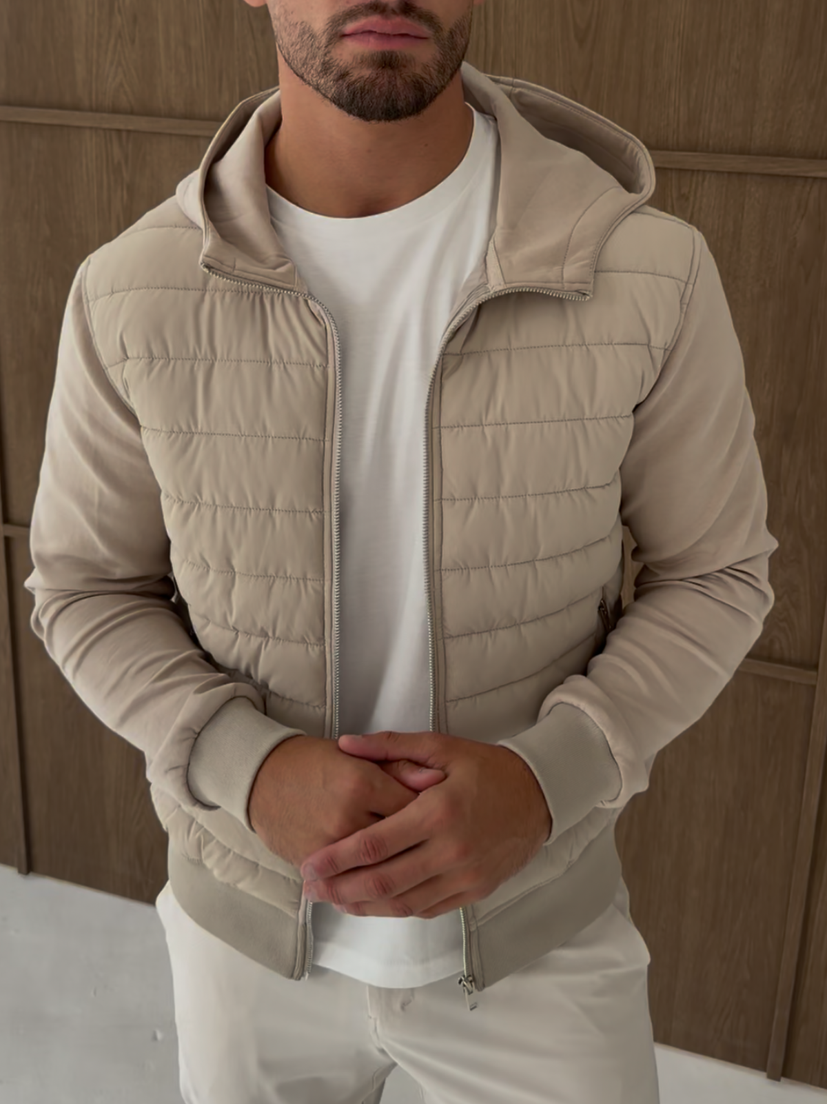 LIAM™ | Hybrid Quilted Hooded Jacket
