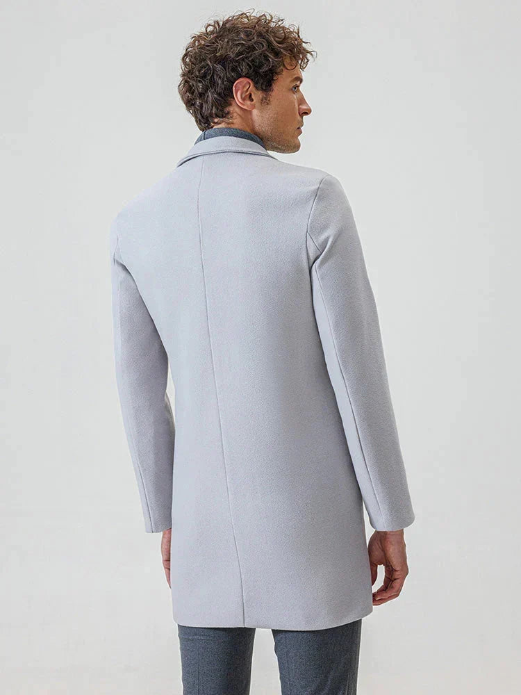 LIAM™ | Men’s Classic Single-Breasted Solid-Color Buckle Jacket