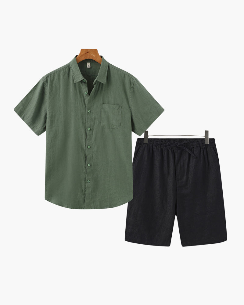 LIAM™ | LINEN COMBO (SHORTS)