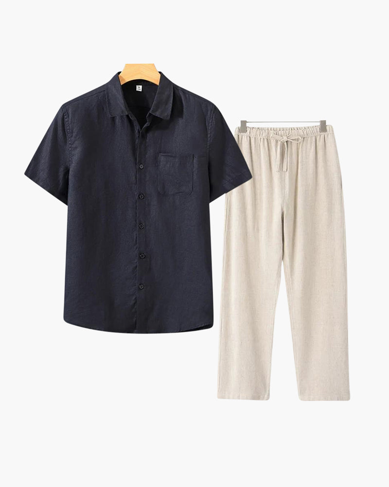 LIAM™ | LINEN COMBO (SHORTSLEEVE)