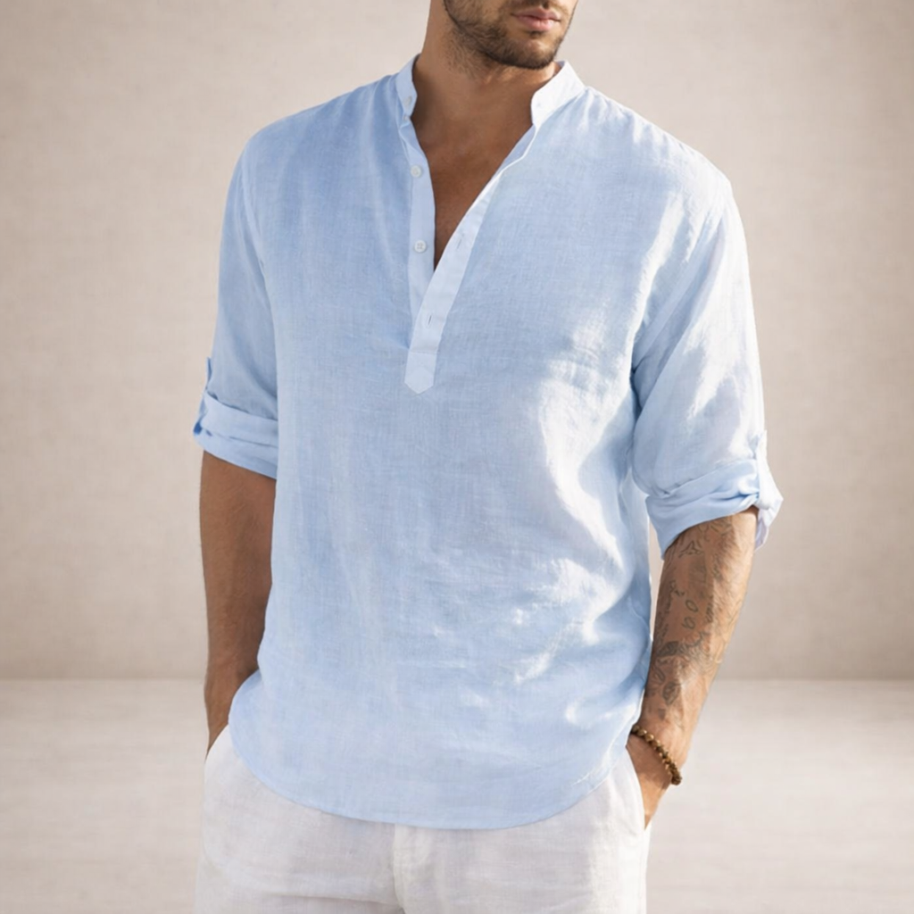 LIAM™ | Stand Collar Shirt