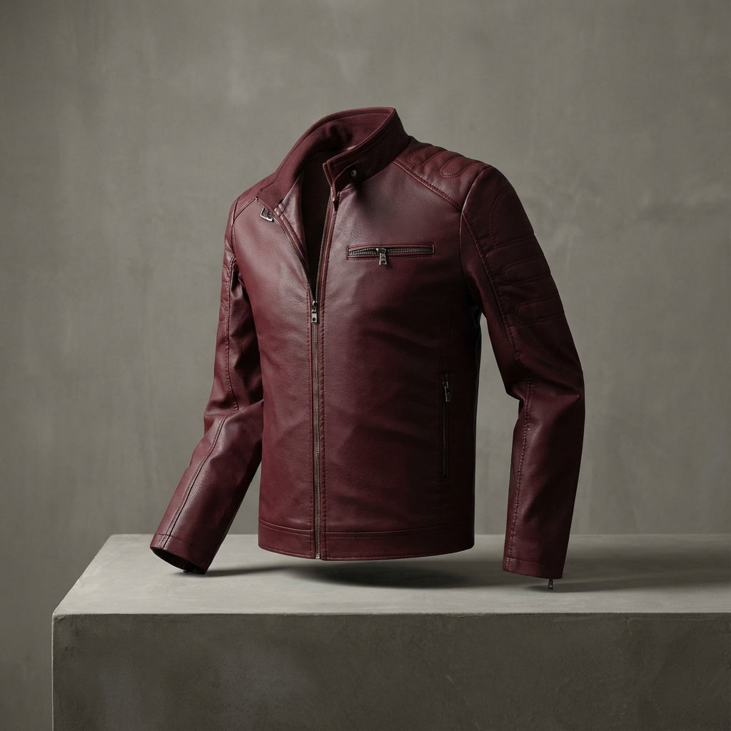 LIAM™ | Men's Moto-Style Zip Jacket