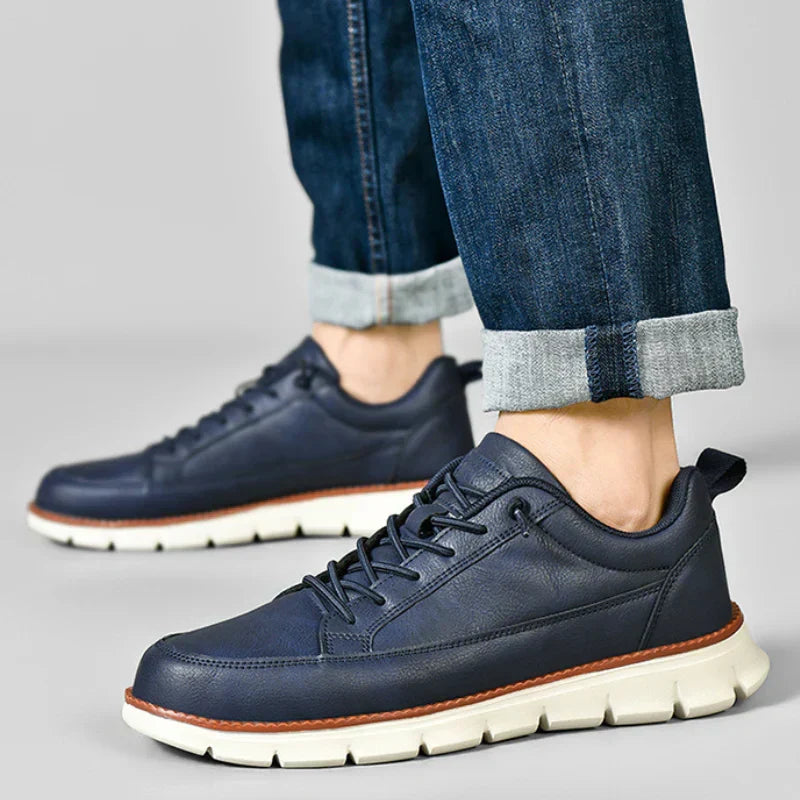 LIAM™ | Men's Cushioned Leather Walking Sneakers