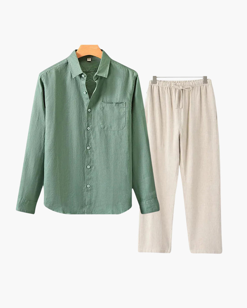 LIAM™ | LINEN COMBO (LONGSLEEVE)