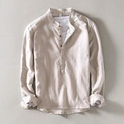 LIAM™ | MINIMALIST LINEN SHIRT