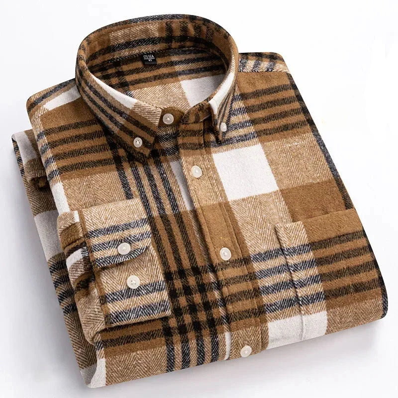 LIAM™ | Rockwell Brushed Cotton Flannel Shirt