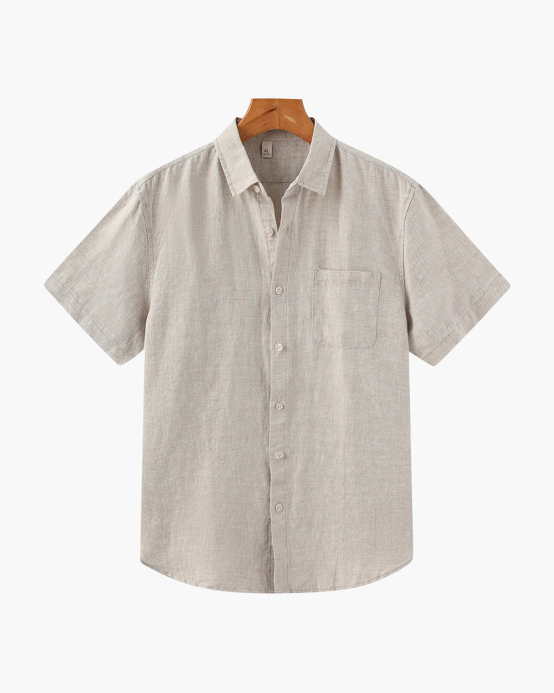 LIAM™ | LINEN SHIRT (SHORTSLEEVE)