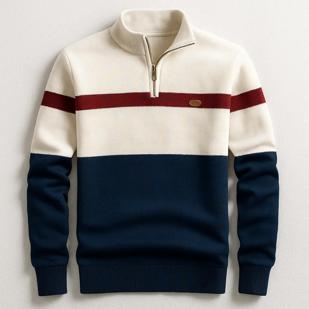 LIAM™ | MEN'S PULLOVER WITH ZIP COLLAR