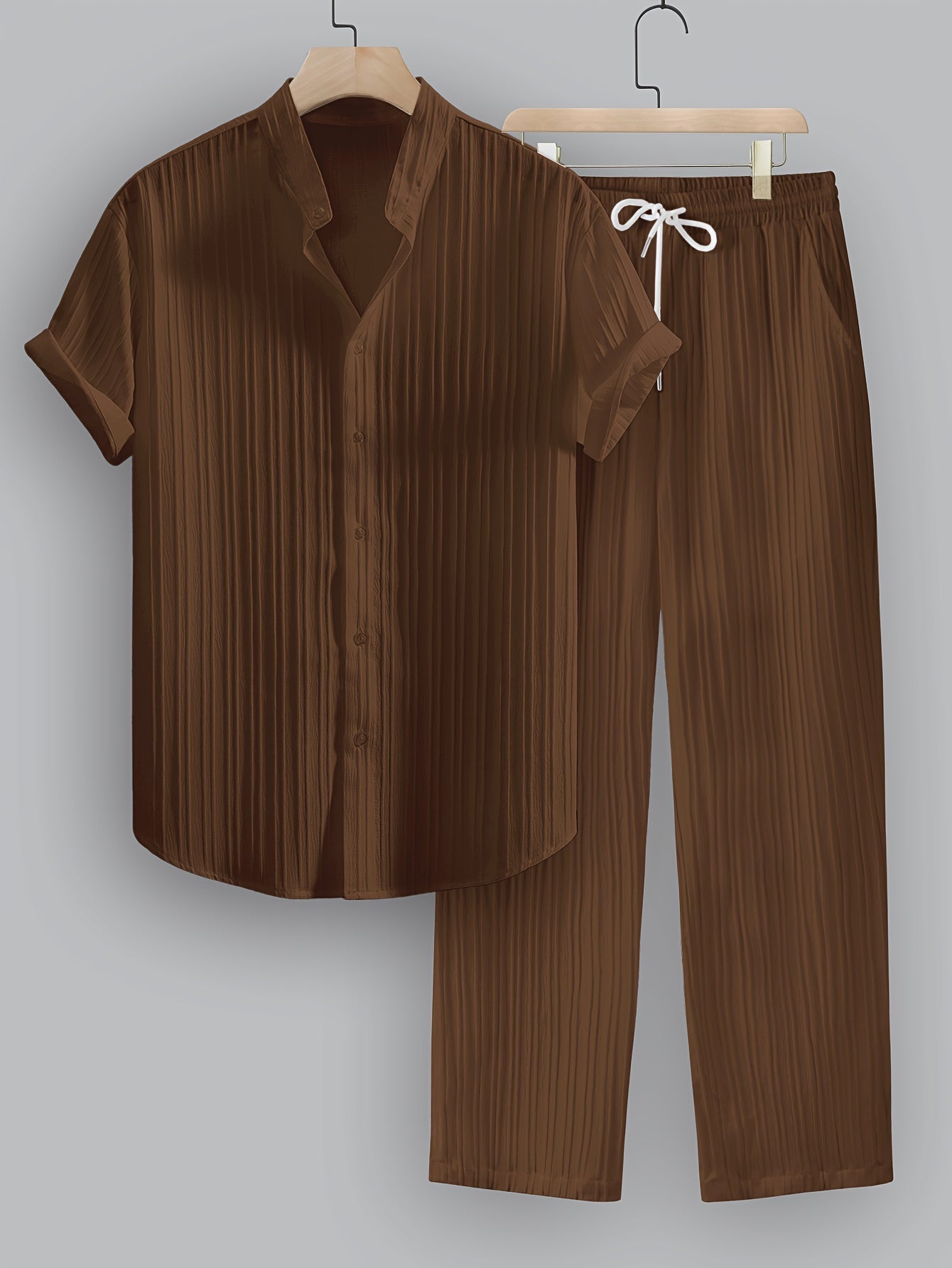 LIAM™ | Men's Ribbed Fabric Co-Ord Set