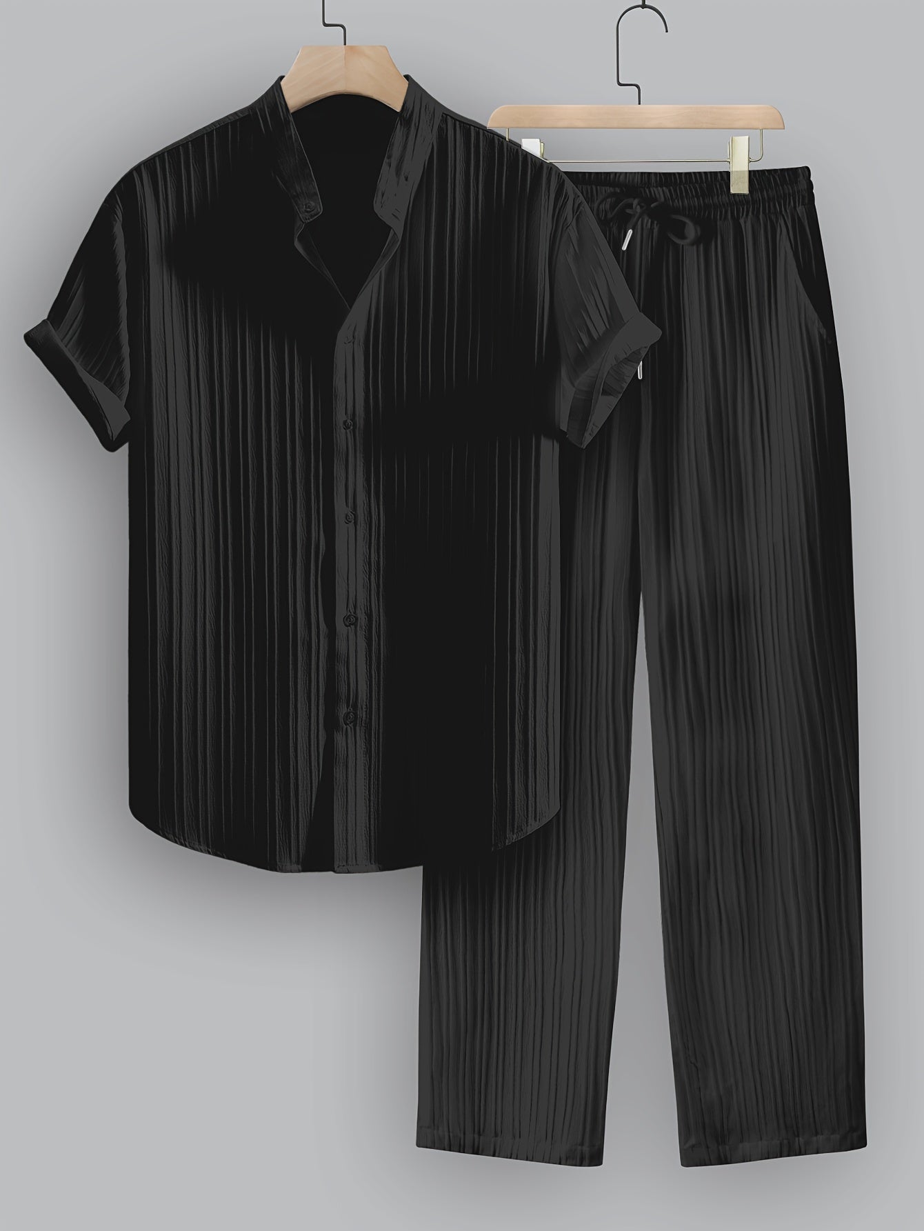 LIAM™ | Men's Ribbed Fabric Co-Ord Set