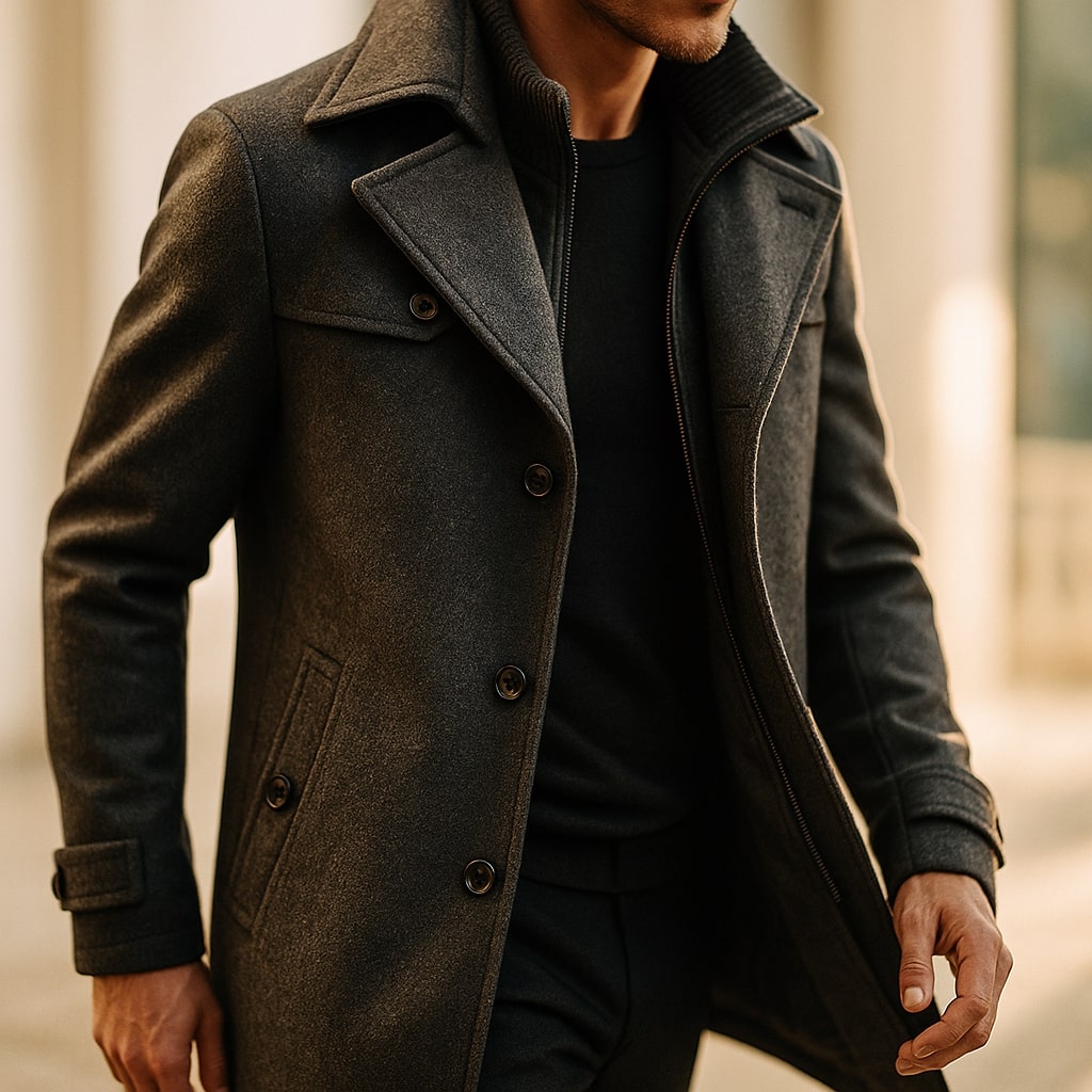 LIAM™ | LONG WOOL COAT FOR MEN