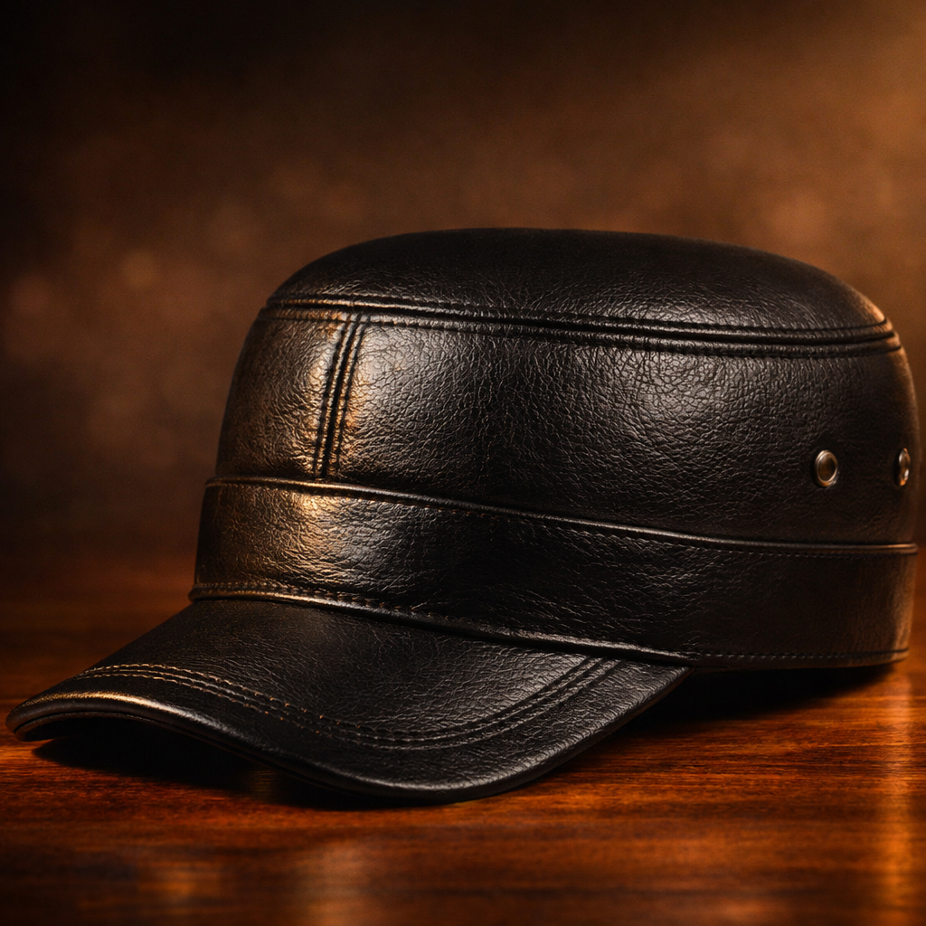 LIAM™ | Harrington Genuine Leather Cap