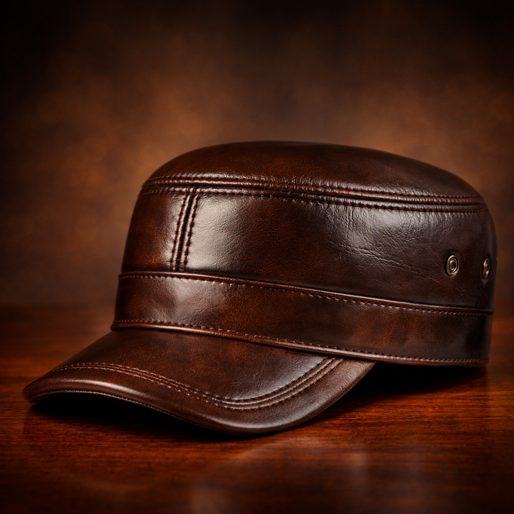 LIAM™ | Harrington Genuine Leather Cap