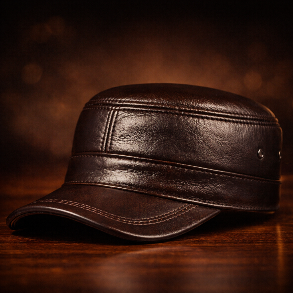 LIAM™ | Harrington Genuine Leather Cap