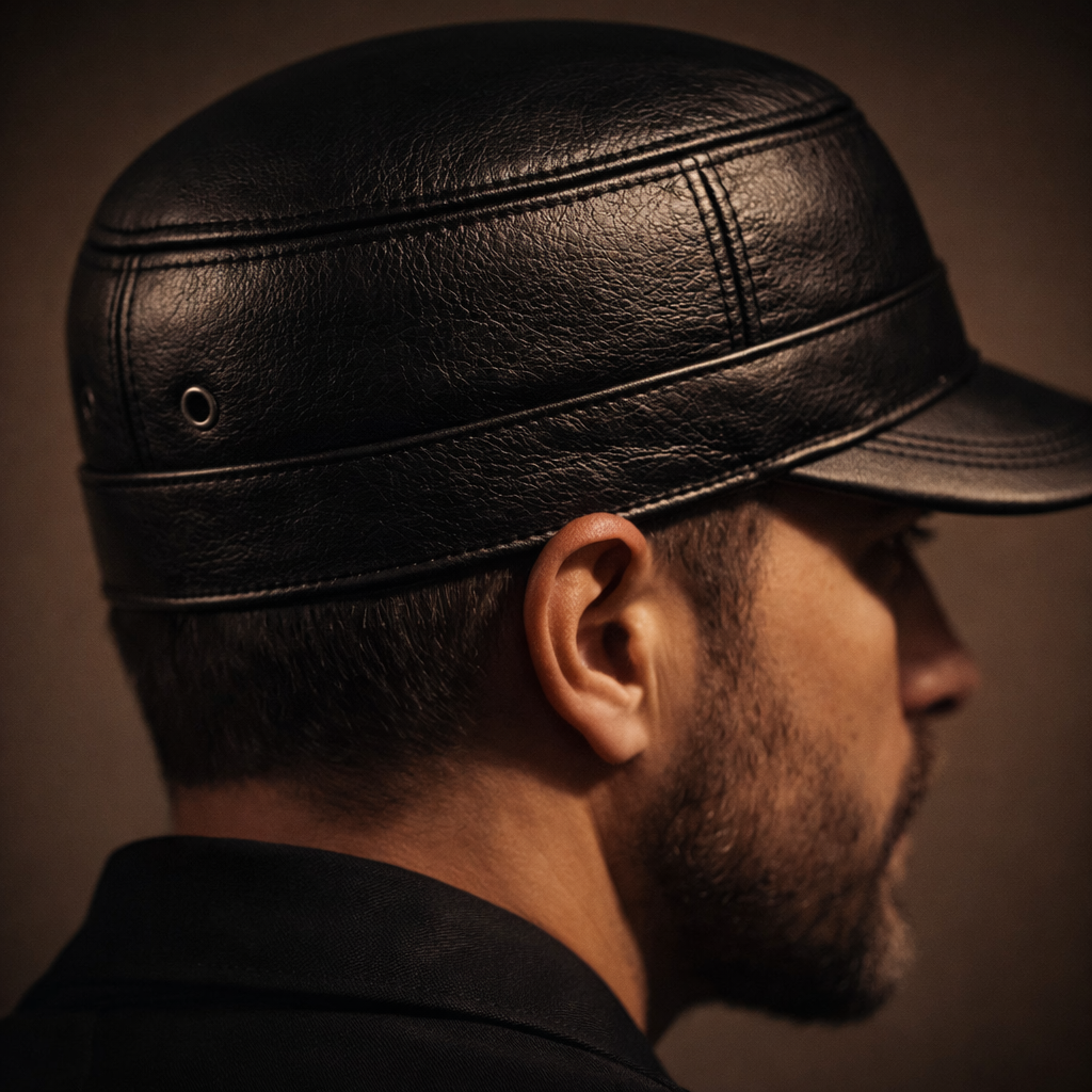 LIAM™ | Harrington Genuine Leather Cap