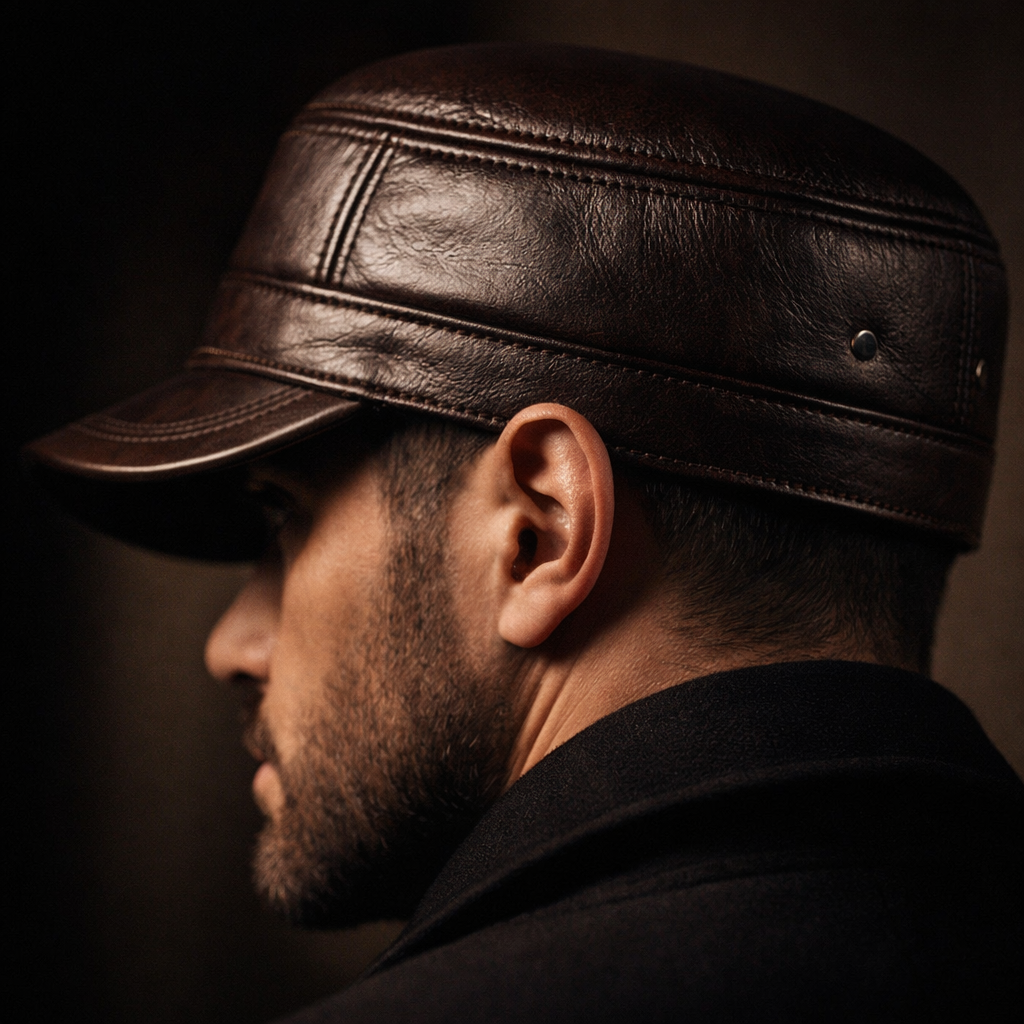 LIAM™ | Harrington Genuine Leather Cap