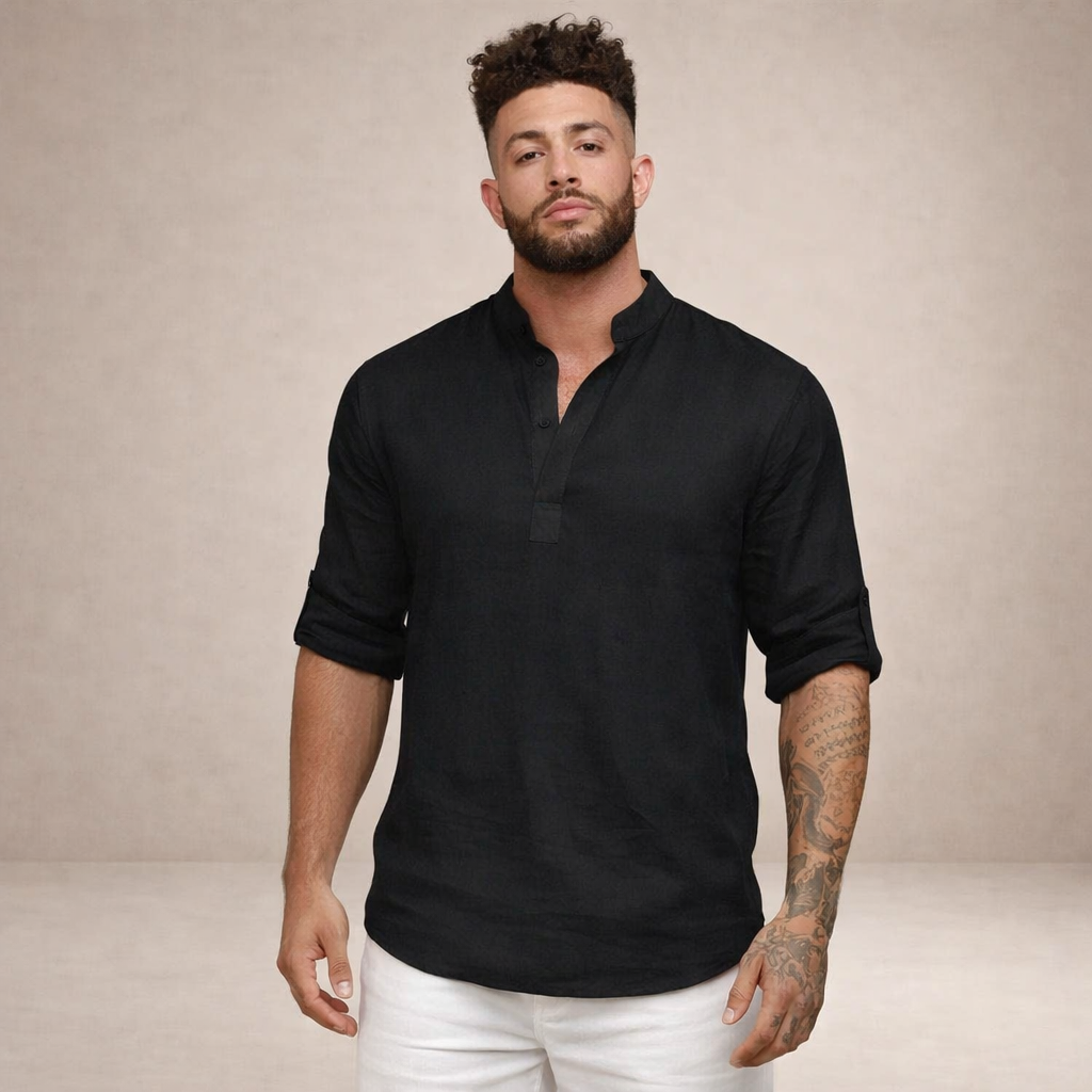 LIAM™ | Stand Collar Shirt