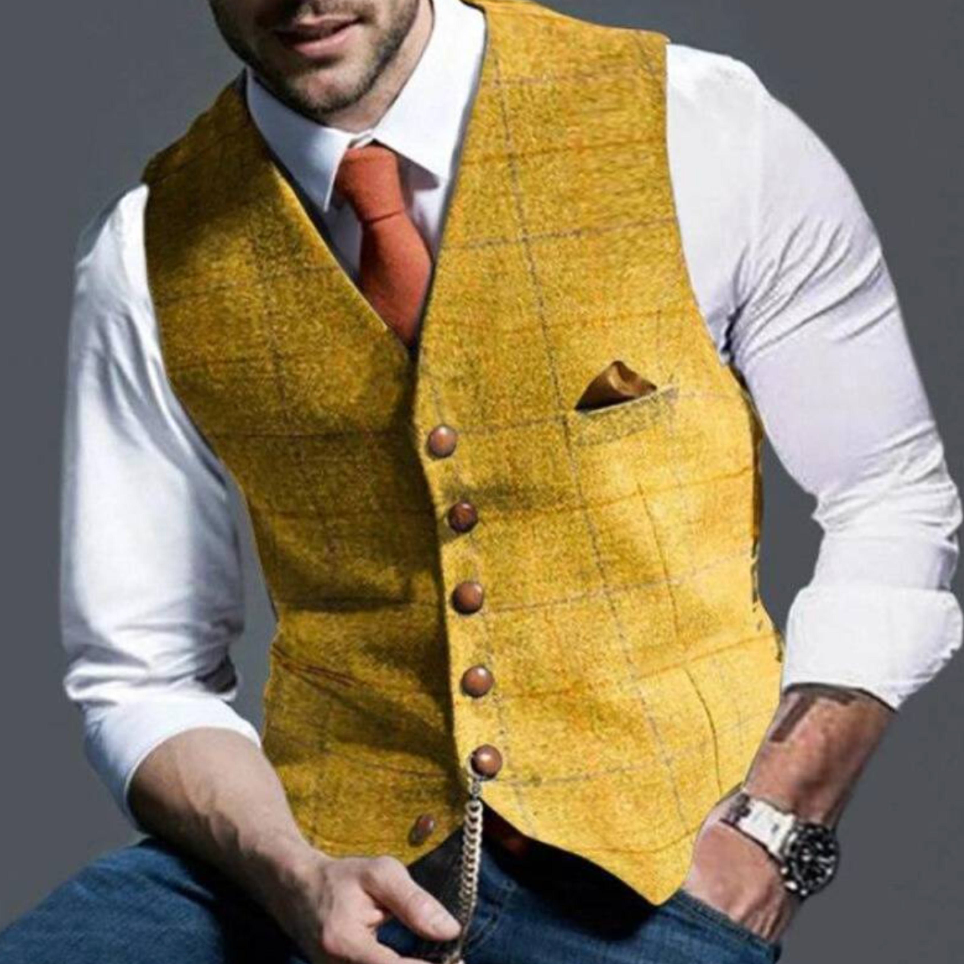 LIAM™ | Men's Slim Fit Button Vest