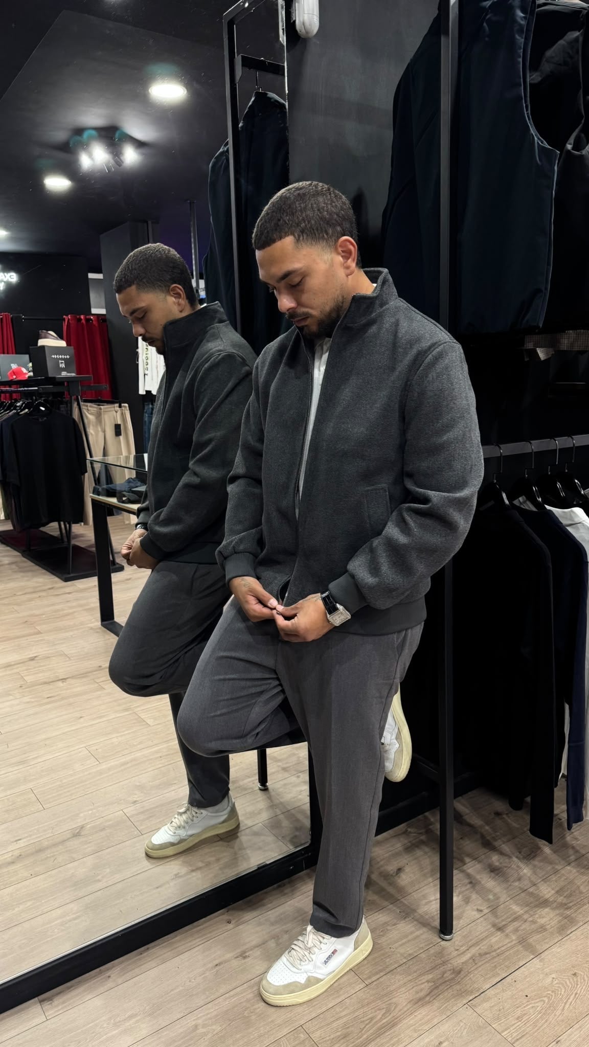 LIAM™ | Manhattan Wool-Effect Bomber Jacket