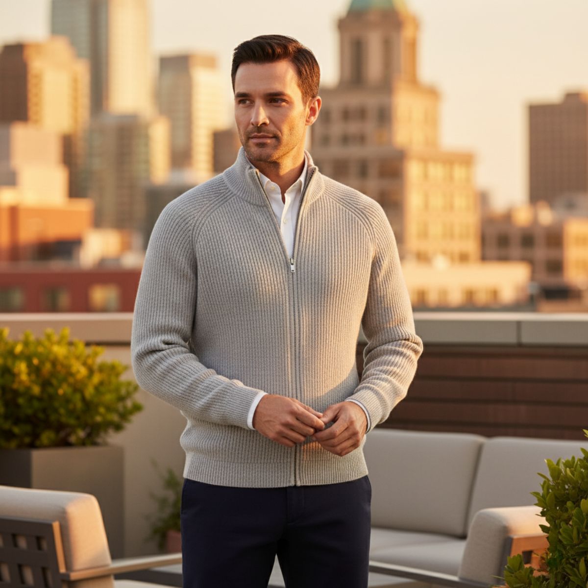 LIAM™ | Zip Knit