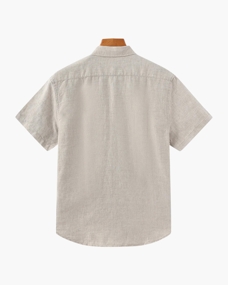 LIAM™ | LINEN SHIRT (SHORTSLEEVE)