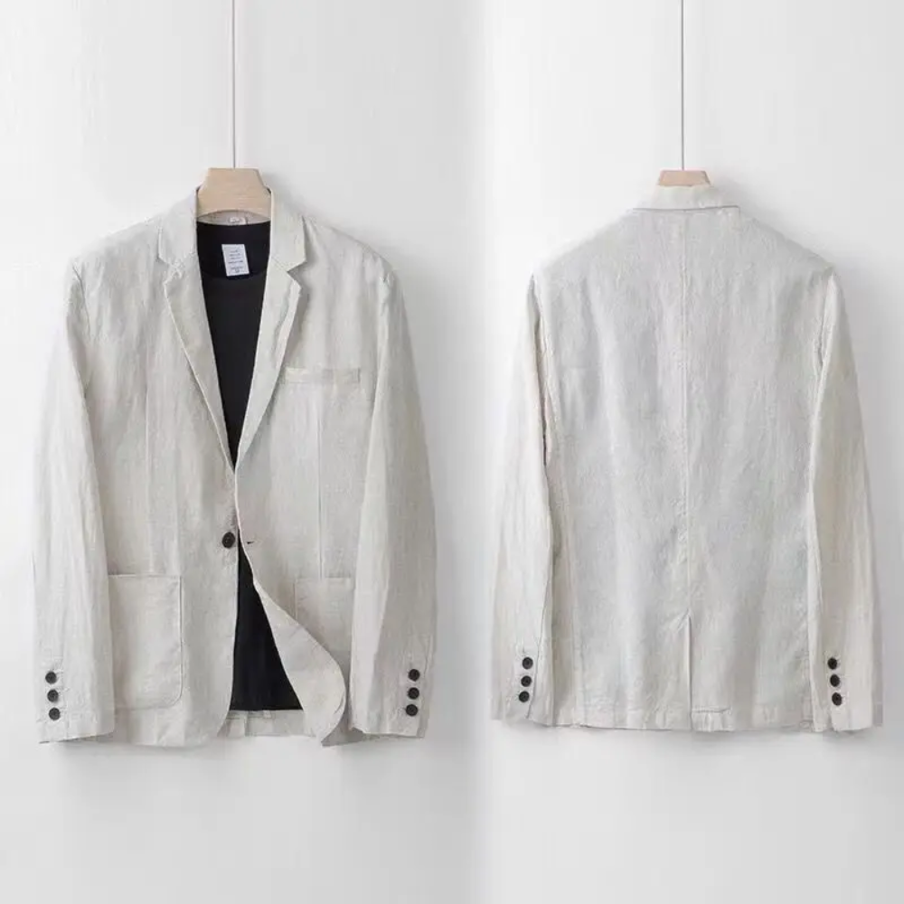 LIAM™ | Men's Pure Linen Coord