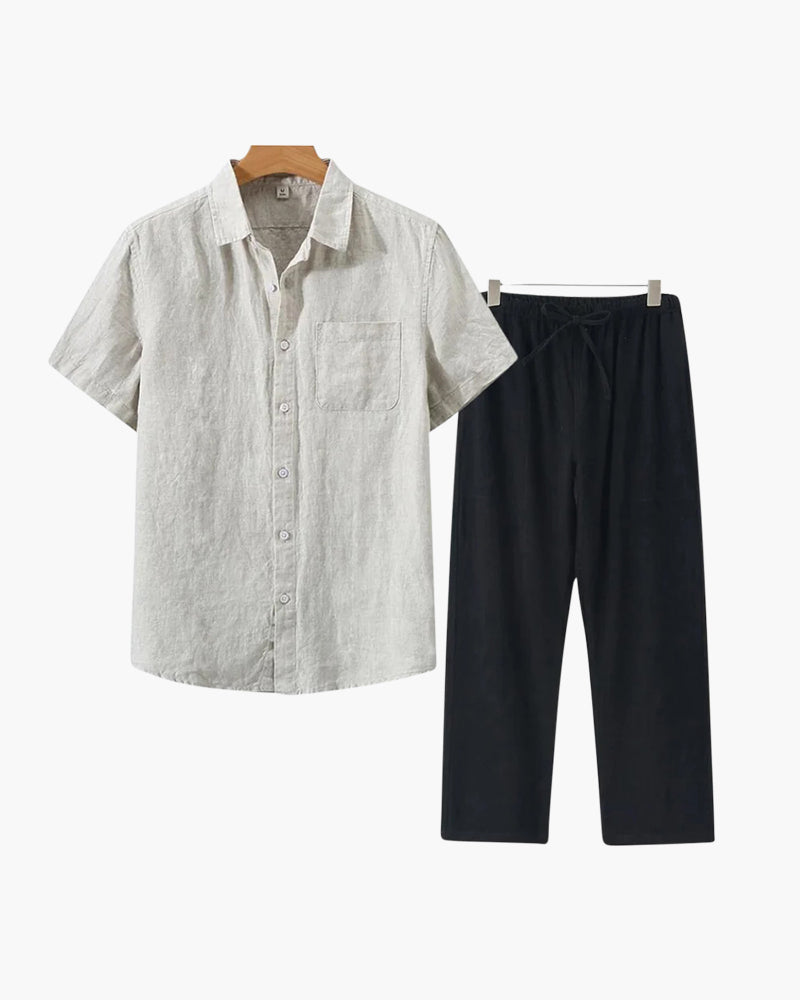 LIAM™ | LINEN COMBO (SHORTSLEEVE)