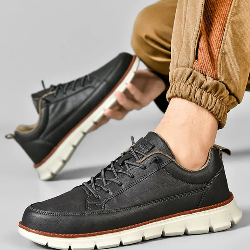 LIAM™ | Men's Cushioned Leather Walking Sneakers
