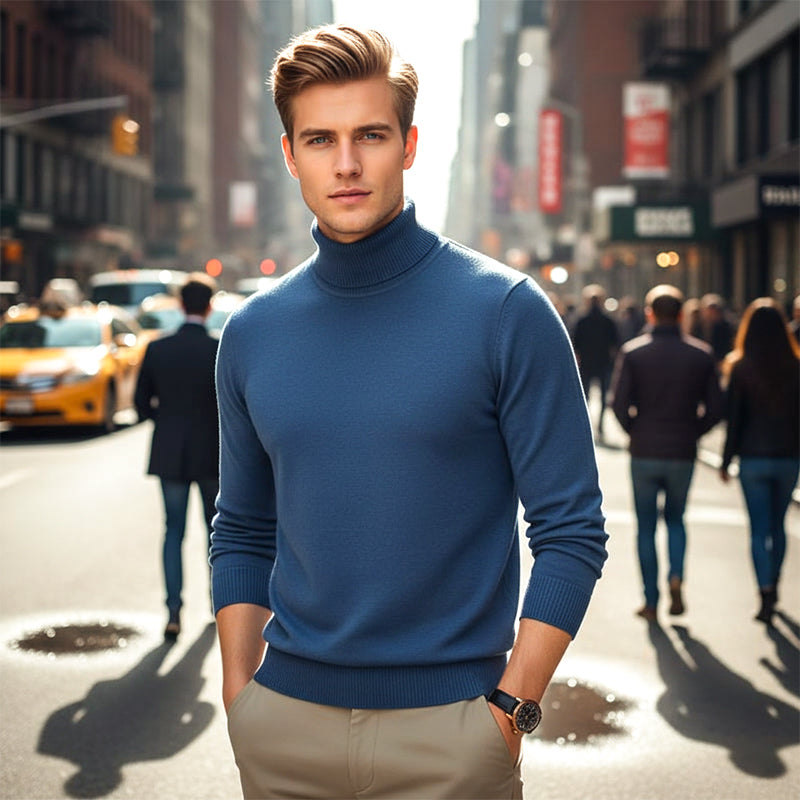 LIAM™ | Men's Solid-Color Premium Turtleneck Sweater