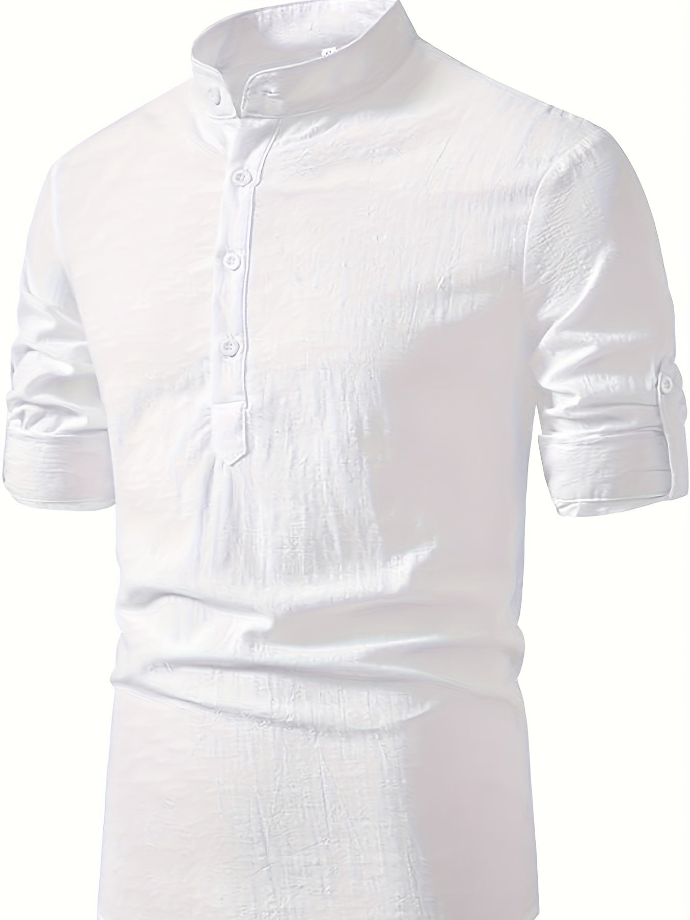 LIAM™ | Men's Cotton-Linen Popover Shirt