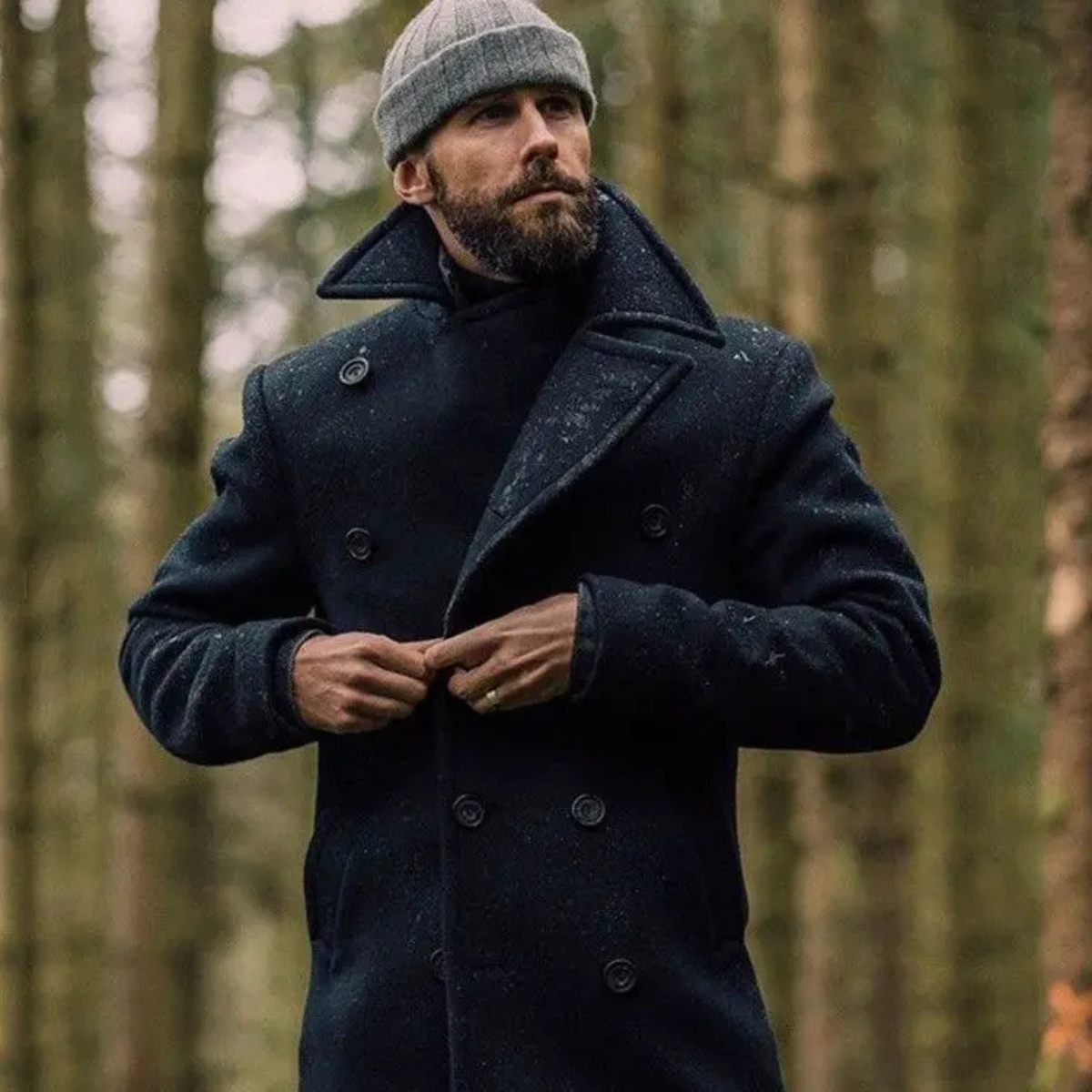 LIAM™ | Wool Peacoat
