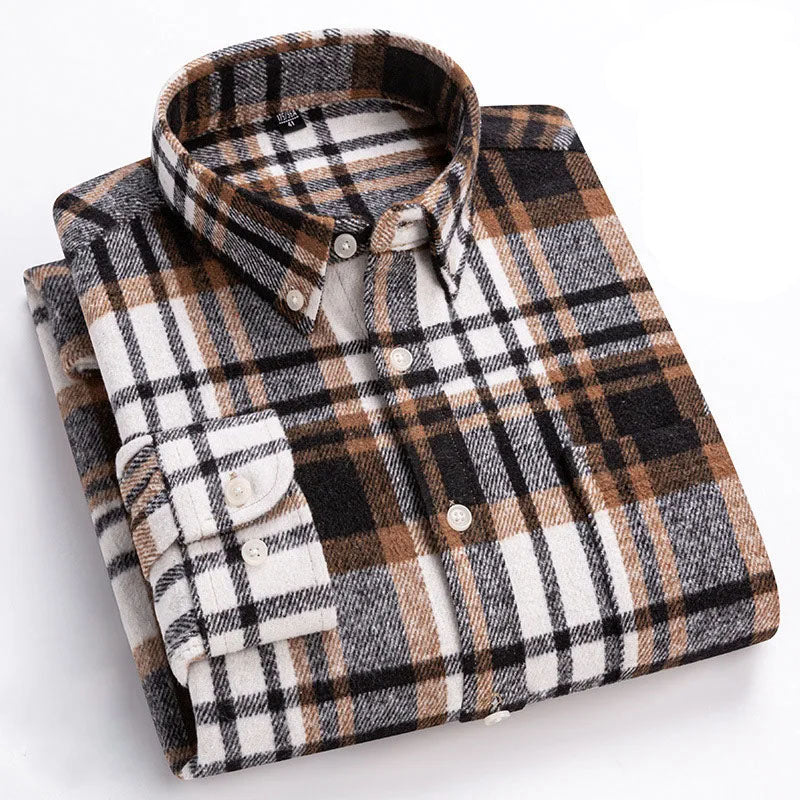 LIAM™ | Rockwell Brushed Cotton Flannel Shirt