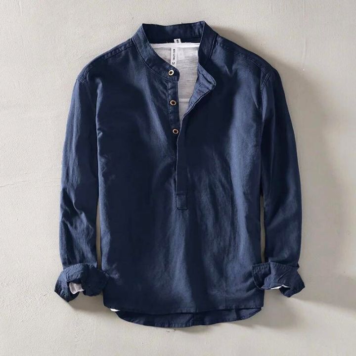 LIAM™ | MINIMALIST LINEN SHIRT