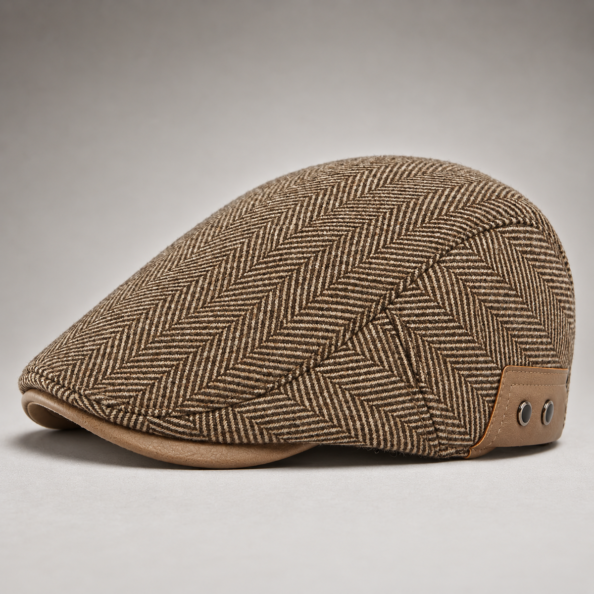 LIAM™ | Thornton Herringbone Driving Cap