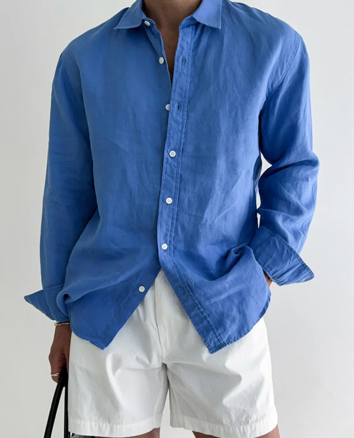 LIAM™ | Men's Santorini Linen Shirt