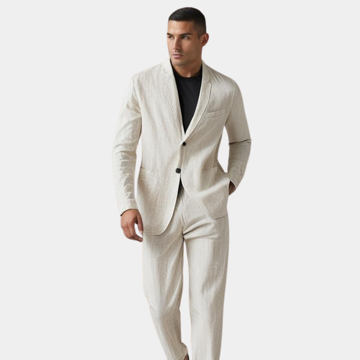 LIAM™ | Men's Linen-Cotton Suit
