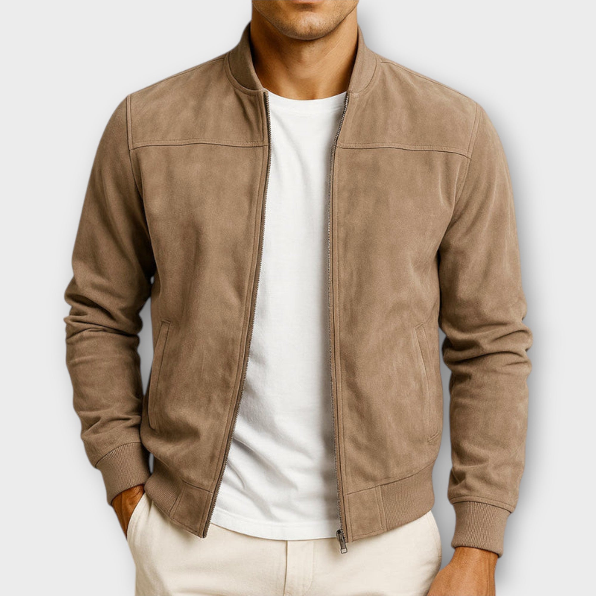LIAM™ | SUEDE BOMBER JACKET