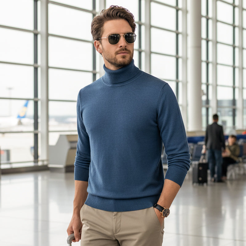 LIAM™ | Men's Solid-Color Premium Turtleneck Sweater
