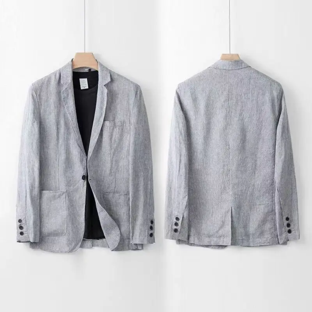 LIAM™ | Men's Pure Linen Coord