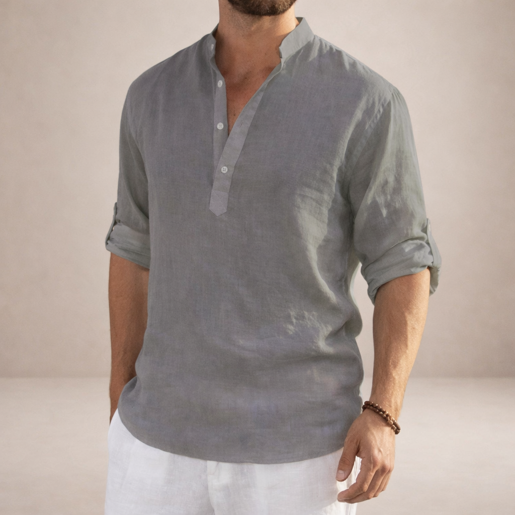 LIAM™ | Stand Collar Shirt