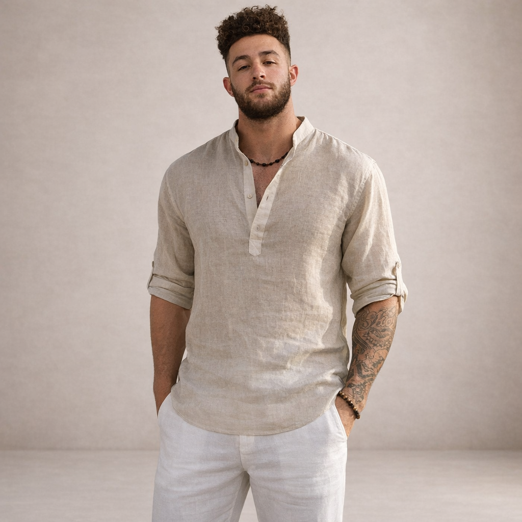 LIAM™ | Stand Collar Shirt