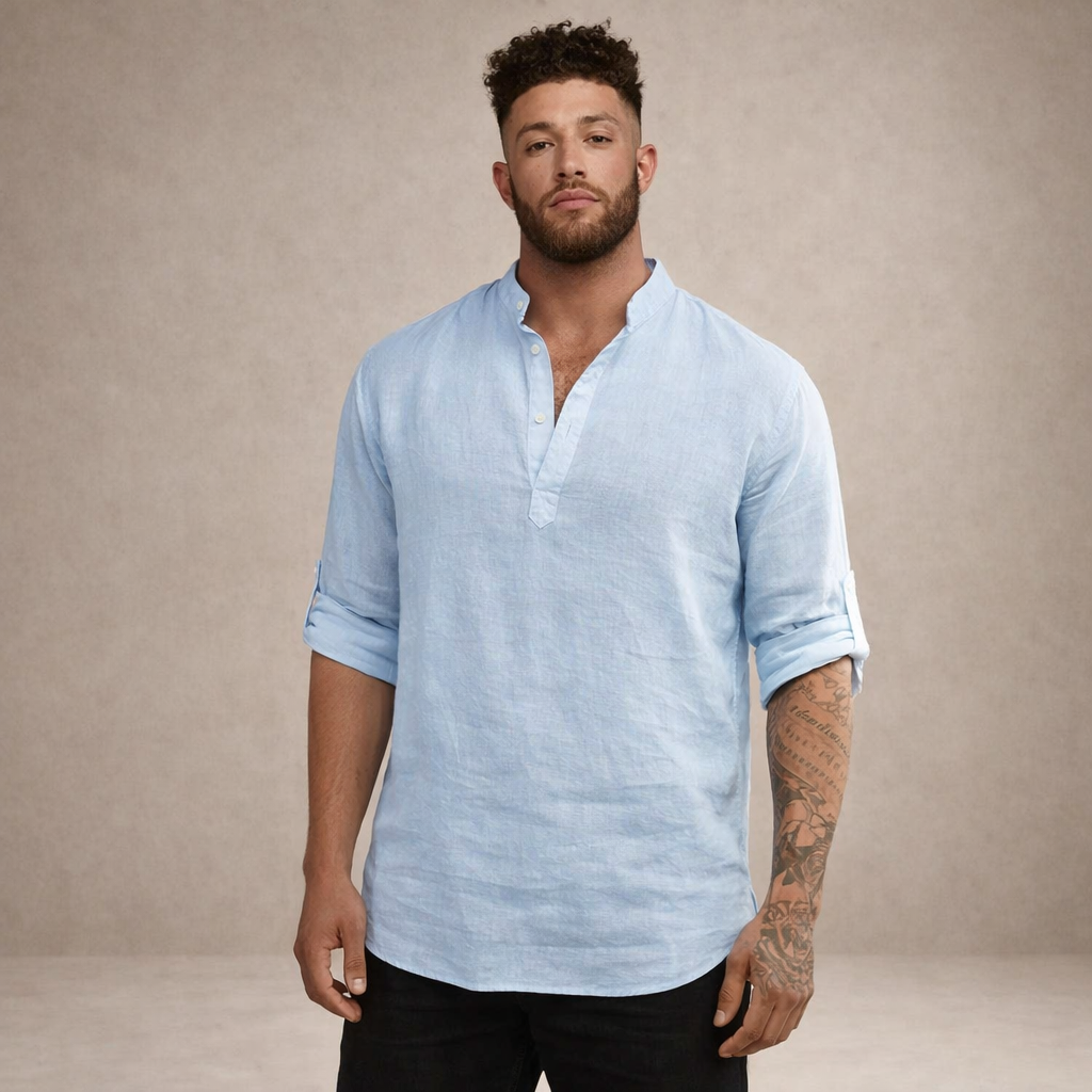 LIAM™ | Stand Collar Shirt