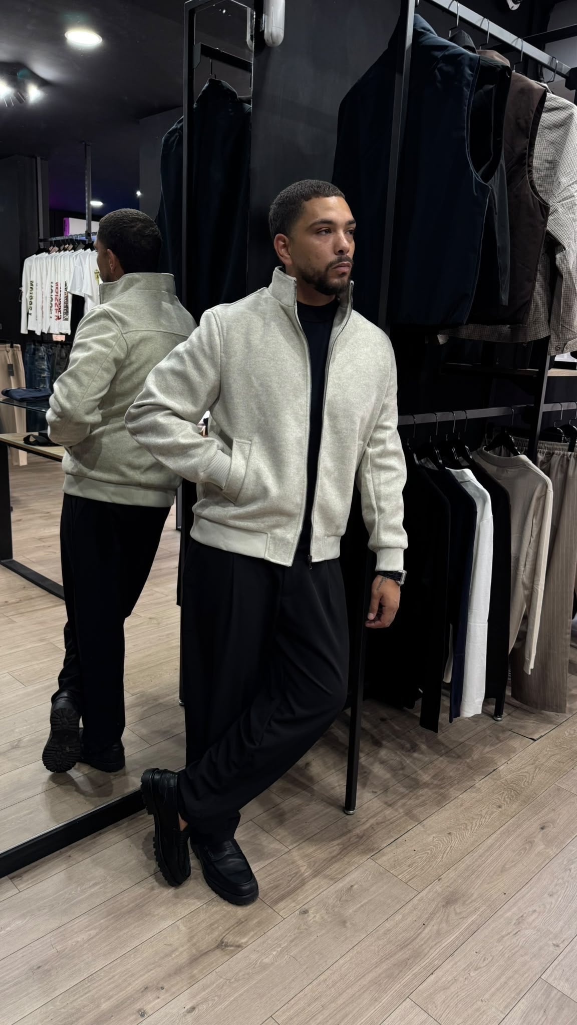 LIAM™ | Manhattan Wool-Effect Bomber Jacket