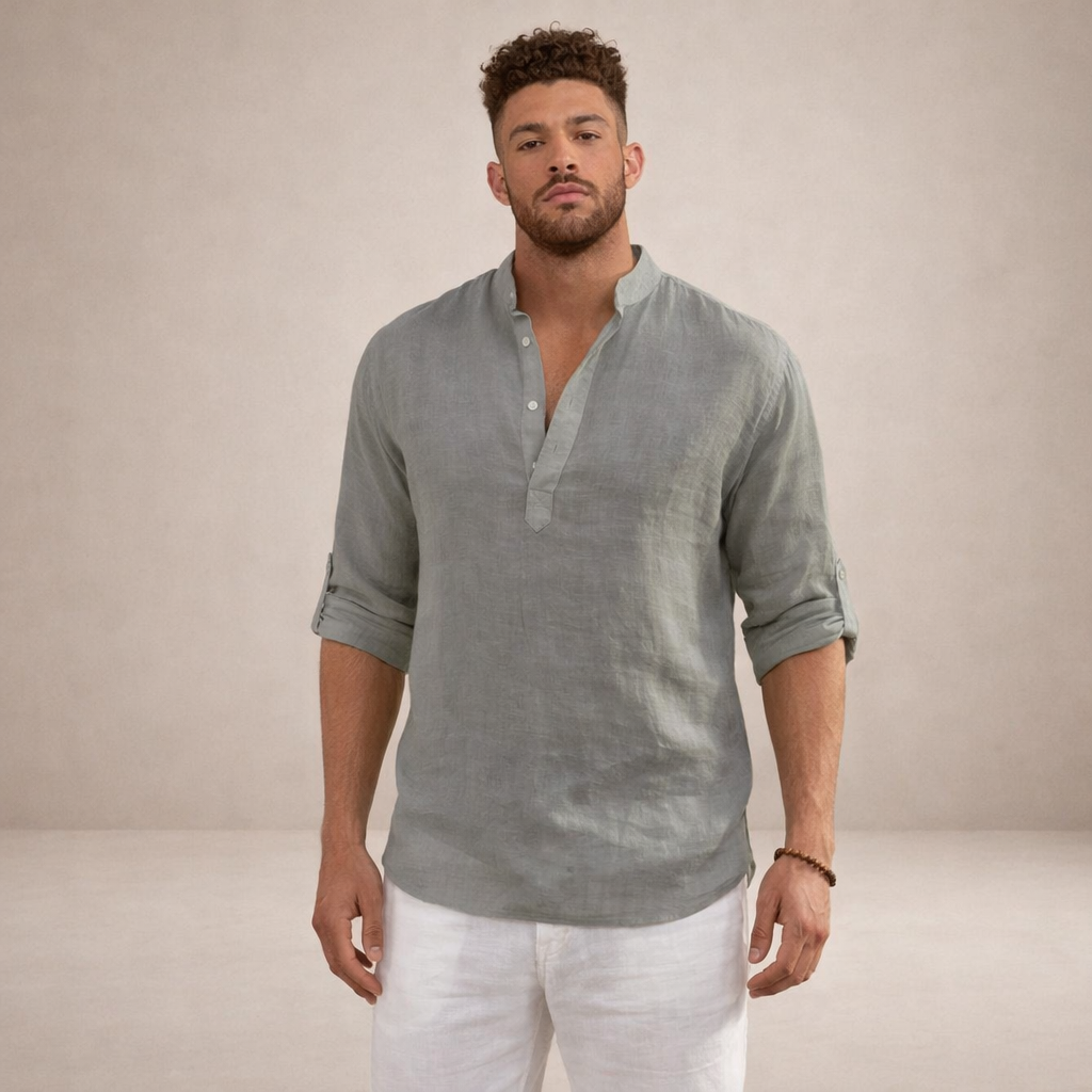 LIAM™ | Stand Collar Shirt