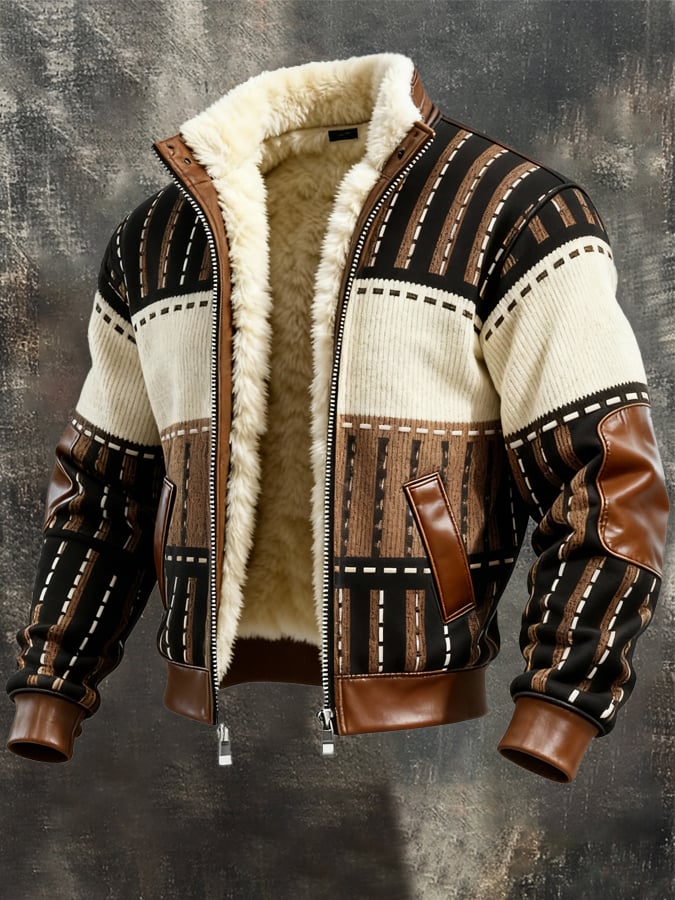 LIAM™ | Retro Fleece-Lined Jacket