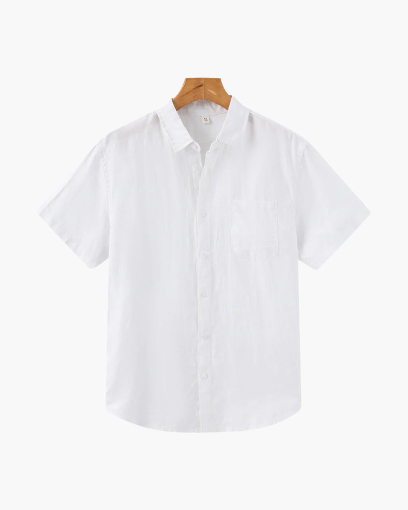 LIAM™ | LINEN SHIRT (SHORTSLEEVE)