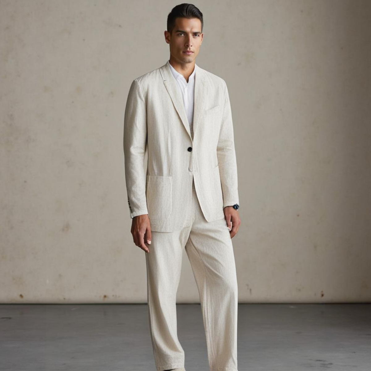 LIAM™ | Men's Linen-Cotton Suit